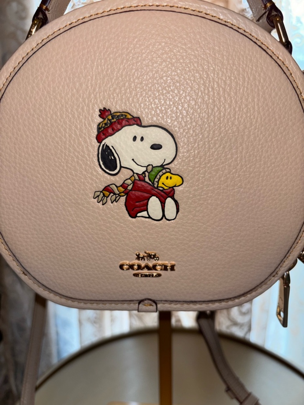 Coach x Peanuts Snoopy Canteen Crossbody Bag in Ivory/Gold multi. - Picture 3 of 9